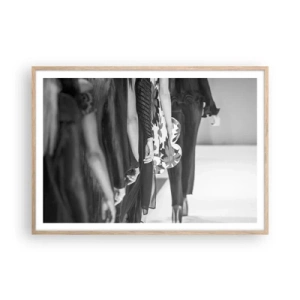 Póster en marco roble claro - Un desfile con estilo - 100x70 cm