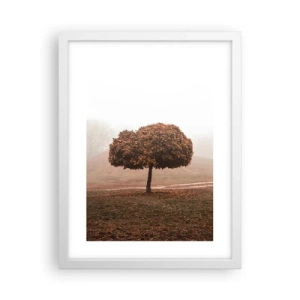 Póster en marco blanco - Después de un verano ajetreado - 30x40 cm