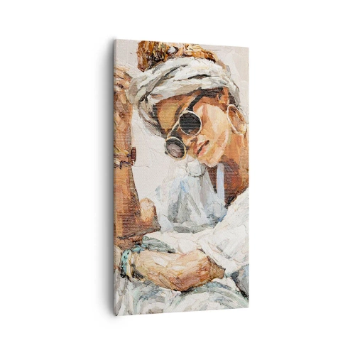 Cuadro sobre lienzo - Impresión de Imagen - Retrato a pleno sol - 55x100 cm