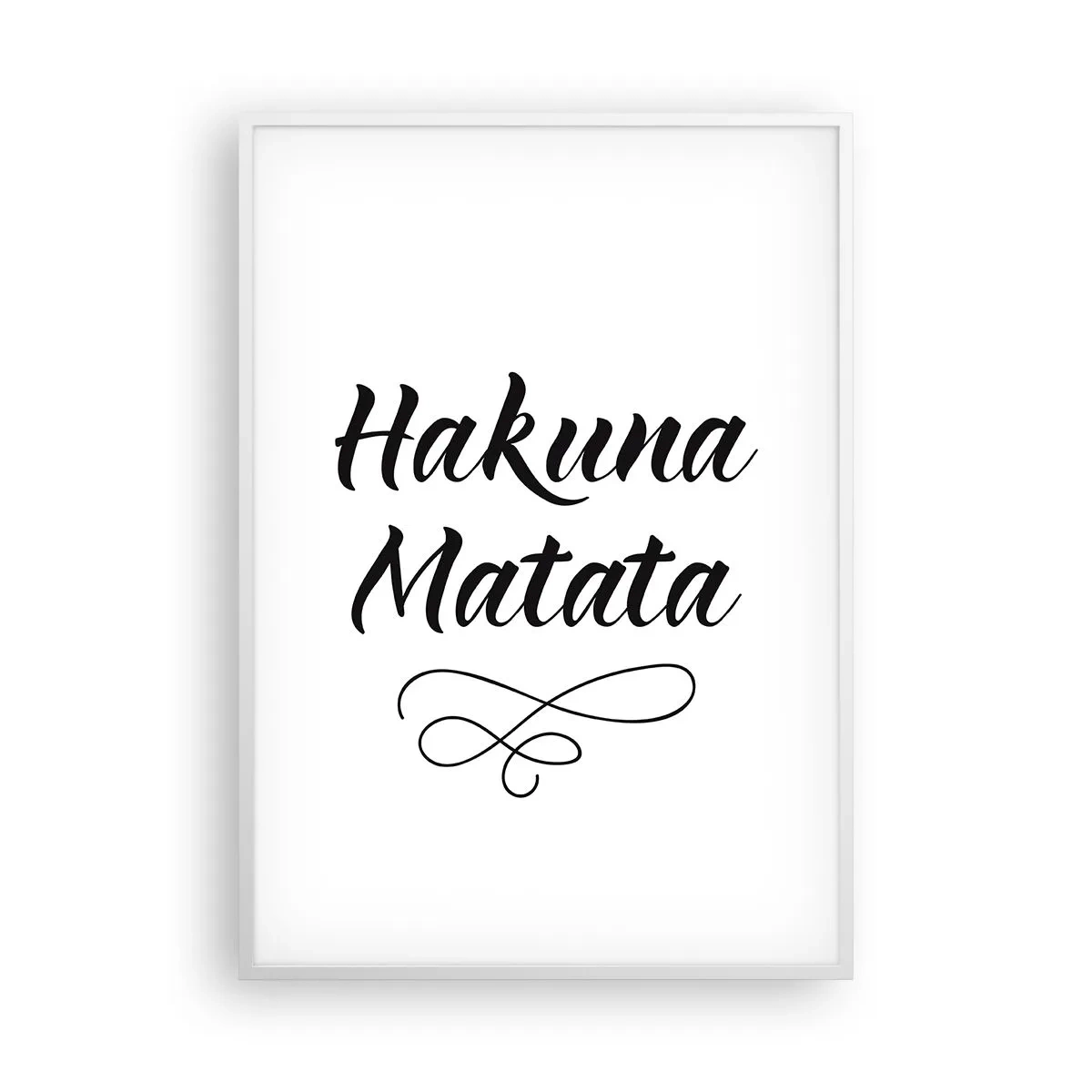 Póster en marco blanco - El mejor consejo - 70x100 cm