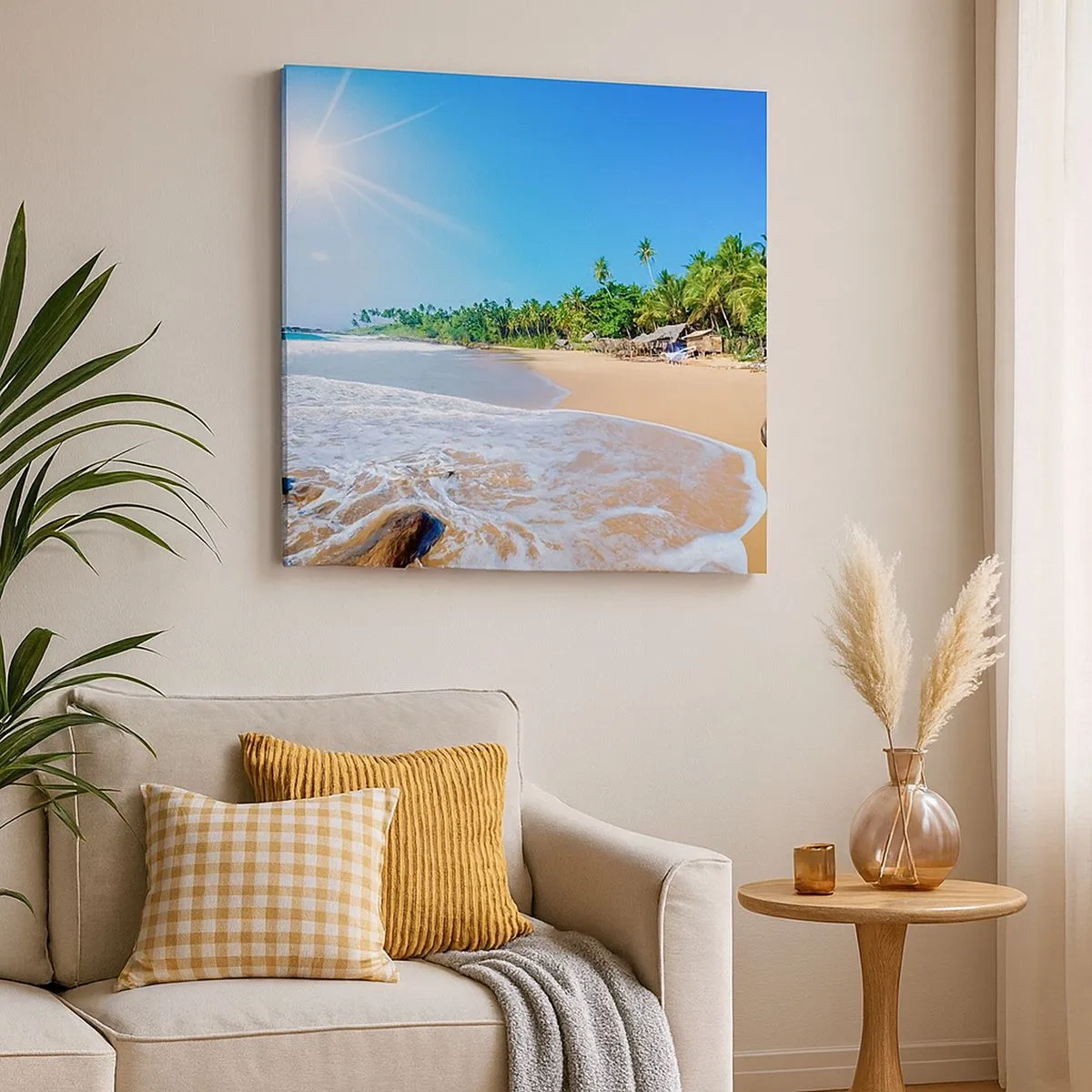 Cuadro sobre lienzo - Impresión de Imagen - Un lugar exótico para ti - 30x30 cm