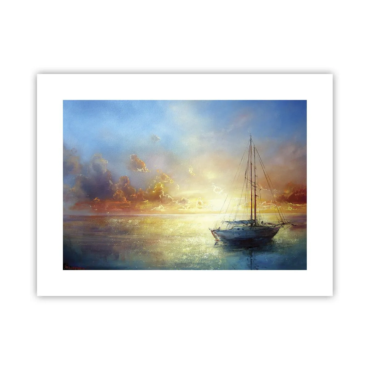 Póster - En una bahía dorada - 40x30 cm