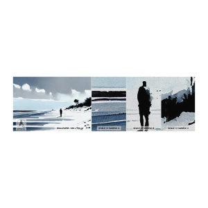 Muestra de fotomural Premium Sand - Solo conmigo mismo - Paisaje, Playa, Pedazo - 100x30 cm