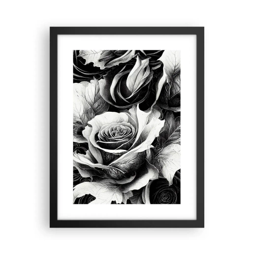 Póster en marco negro - Siempre como una reina - 30x40 cm