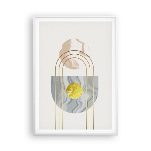 Póster en marco blanco - Brillo y resplandor - 70x100 cm