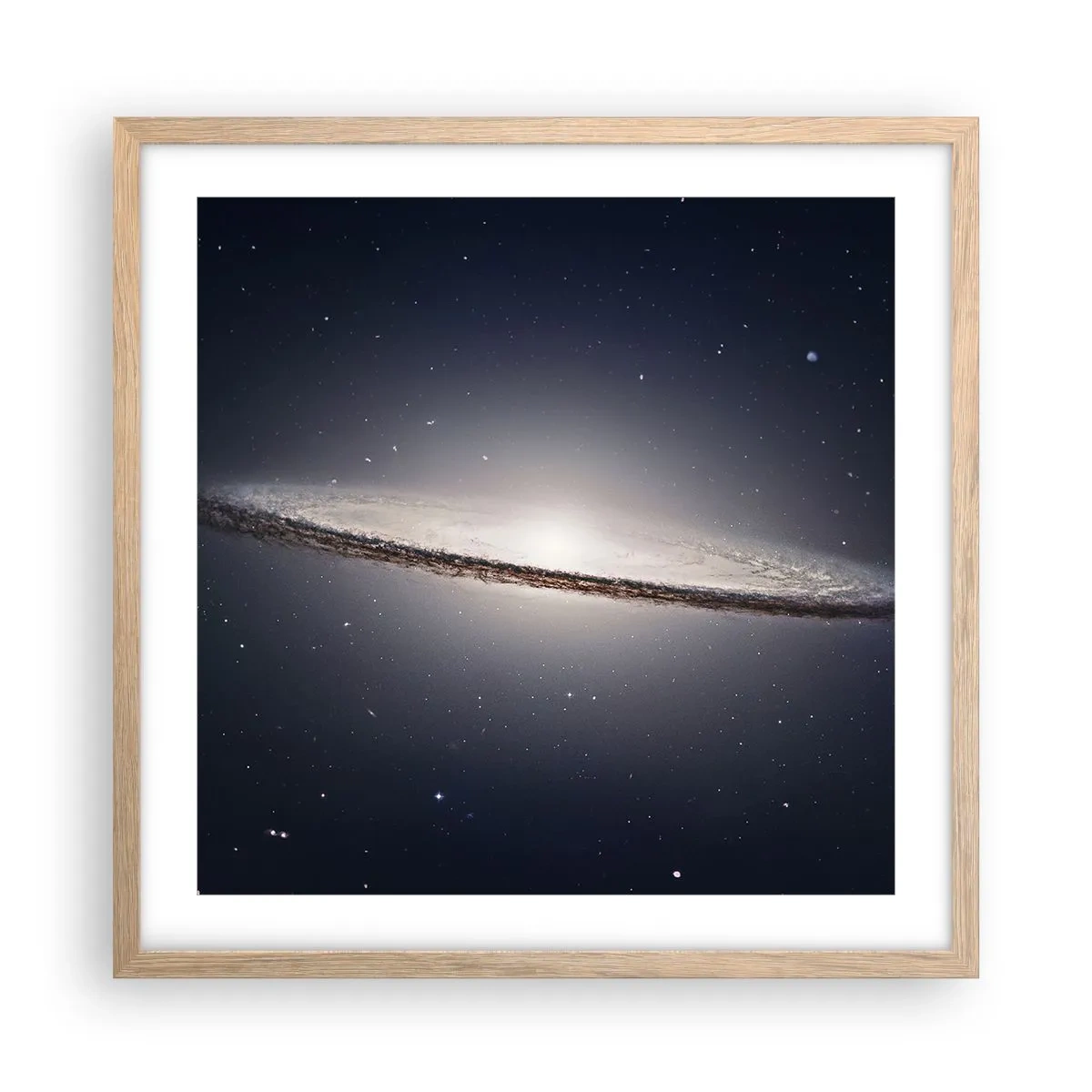 Póster en marco roble claro - Érase una vez en una galaxia muy, muy lejana.... - 50x50 cm