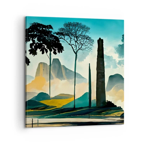 Cuadro sobre lienzo - Impresión de Imagen - Cada vez a más altitud - 60x60 cm