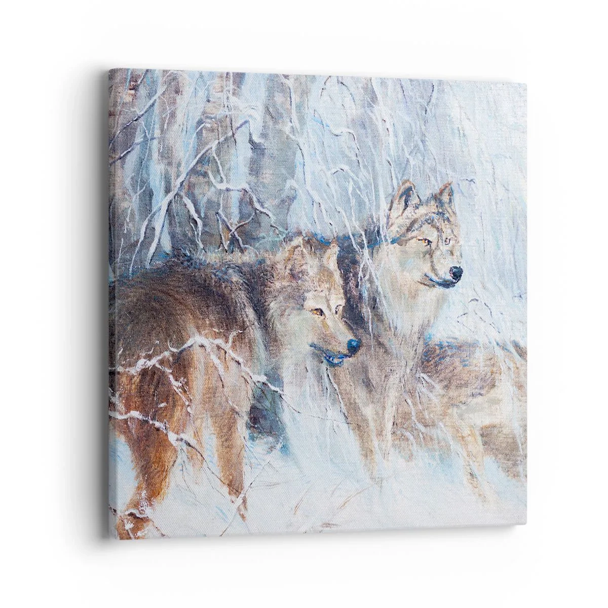 Cuadro sobre lienzo - Impresión de Imagen - ¡Cuidado! Aquí viene... - 40x40 cm