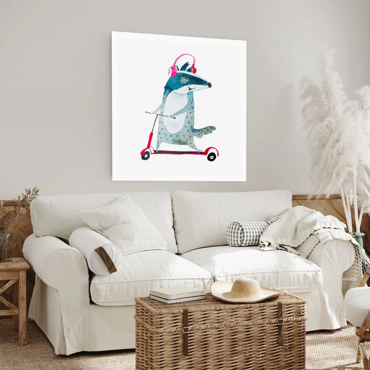 Póster - Alegrías de tejón - 60x60 cm