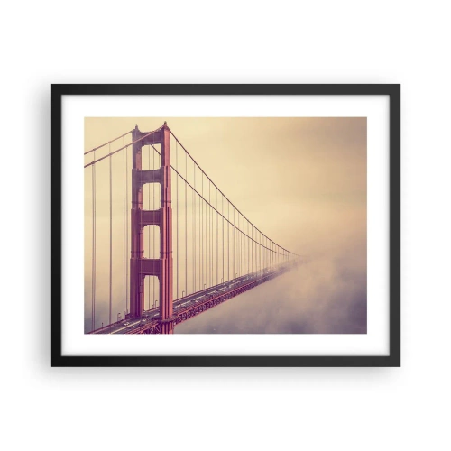 Póster en marco negro - Entre el cielo y la tierra - 50x40 cm