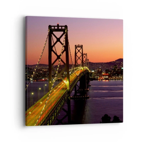 Cuadro sobre lienzo - Impresión de Imagen - Tarde violeta - 40x40 cm