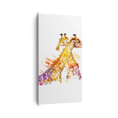 Cuadro sobre lienzo - Impresión de Imagen - ¿Esto es amistad o es amor? - 65x120 cm