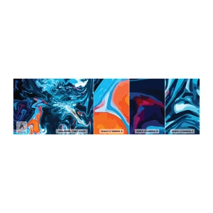 Muestra de fotomural autoadhesivo Deluxe Sticker - Un viaje al cielo - Abstracción, Pedazo, Patrón moderno - 100x30 cm