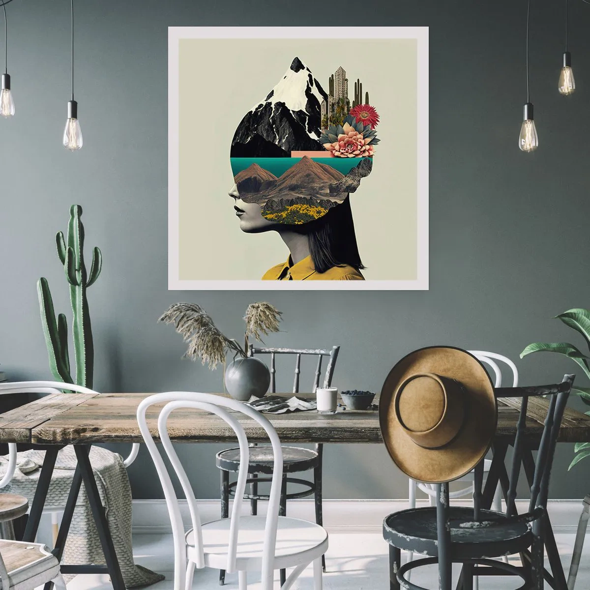 Póster - La mujer, siempre un misterio - 50x50 cm