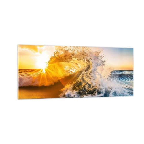 Cuadro sobre vidrio - Impresiones sobre Vidrio - Jugando en la arena - 100x40 cm