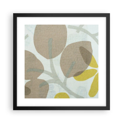 Póster en marco negro - Composición a pleno sol - 40x40 cm