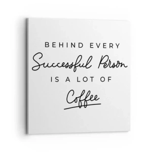 Cuadro sobre lienzo - Impresión de Imagen - El secreto del éxito - 70x70 cm