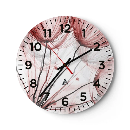Reloj de pared - Reloj de vidrio - Antes de partir - 40x40 cm