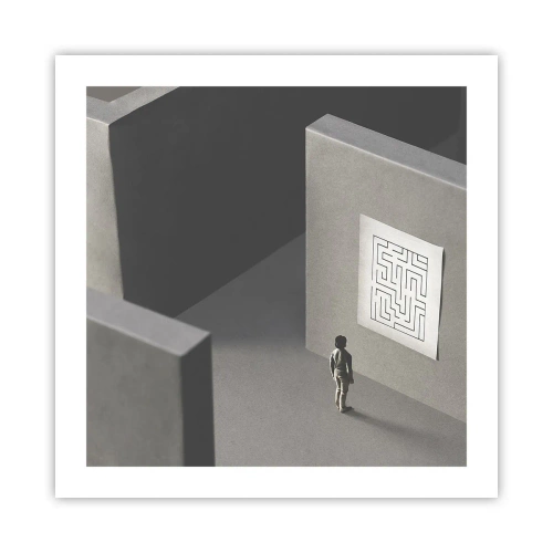 Póster - ¿Pero dónde estoy? - 50x50 cm