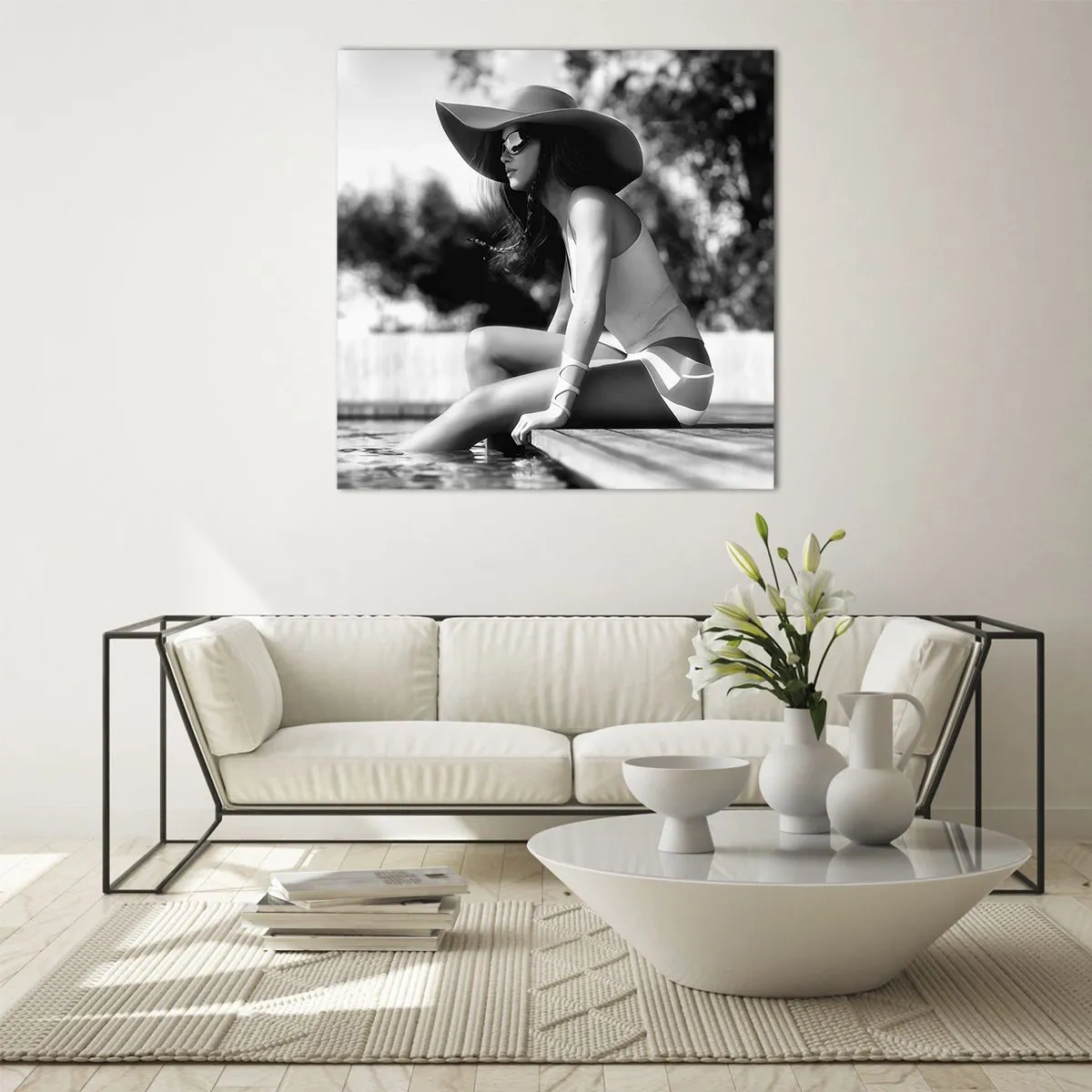 Cuadro sobre vidrio - Impresiones sobre Vidrio - Un sueño de verano - 60x60 cm