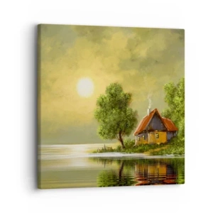 Cuadro sobre lienzo - Impresión de Imagen - Es hermoso, como salido de un cuadro - 30x30 cm