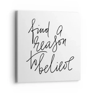 Cuadro sobre lienzo - Impresión de Imagen - Es posible - 30x30 cm