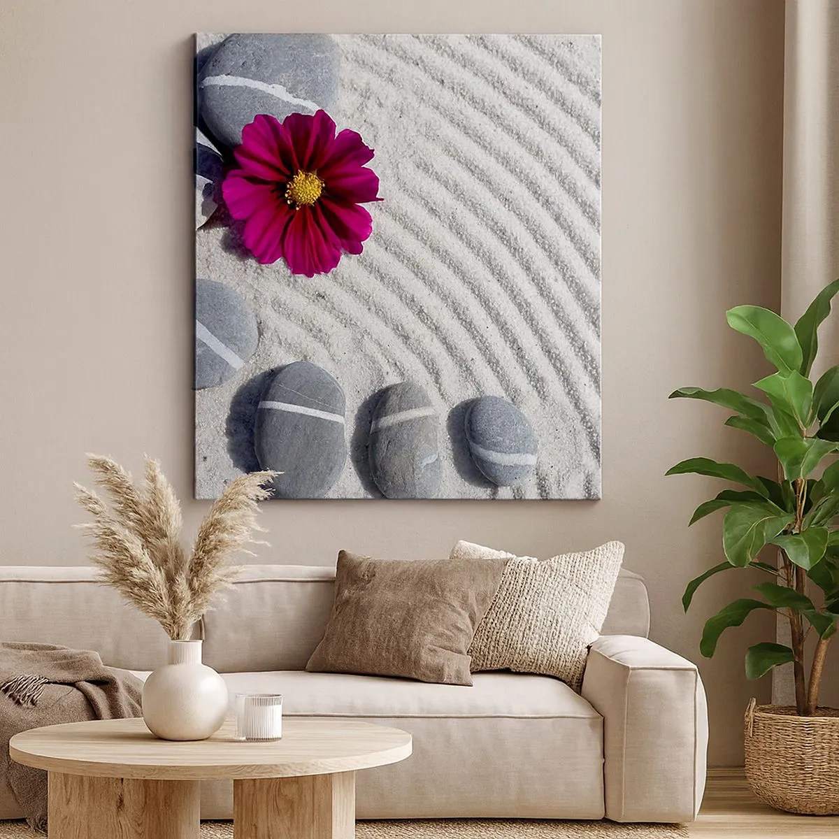 Cuadro sobre lienzo - Impresión de Imagen - Energía y paz del círculo mágico de la naturaleza - 30x30 cm