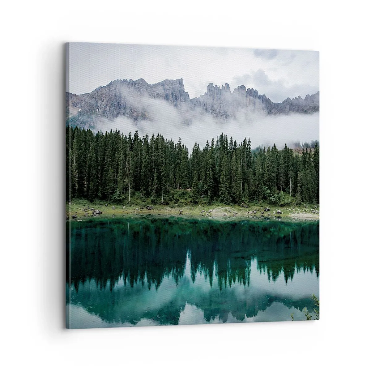 Cuadro sobre lienzo - Impresión de Imagen - Calla, calla, no despertemos al agua dormida.... - 60x60 cm