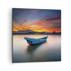 Cuadro sobre lienzo - Impresión de Imagen - Se avecina una buena noche - 60x60 cm