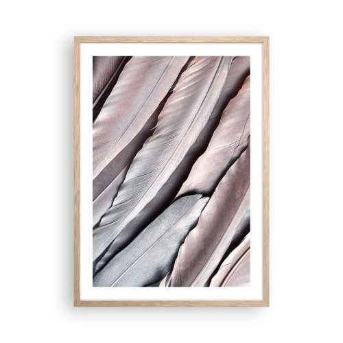 Póster en marco roble claro - En rosa plateado - 50x70 cm