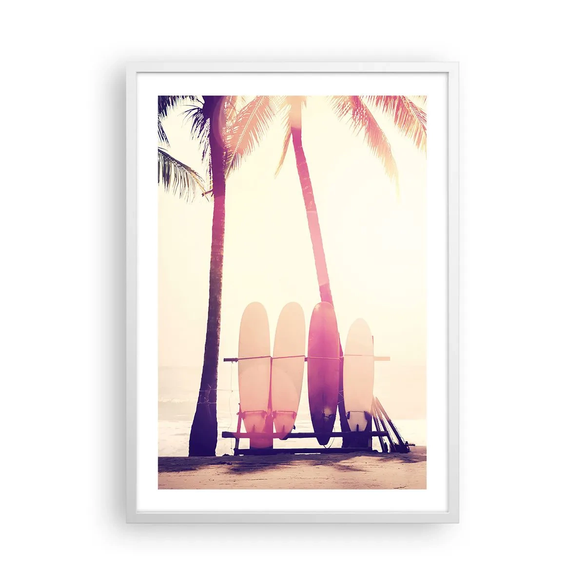 Póster en marco blanco - Va a ser un gran día - 50x70 cm