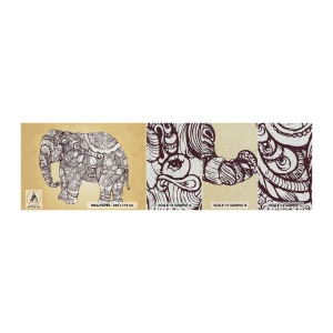Muestra de fotomural Premium Canvas - El elefante decorado - Elefante, indio, Animal - 100x30 cm