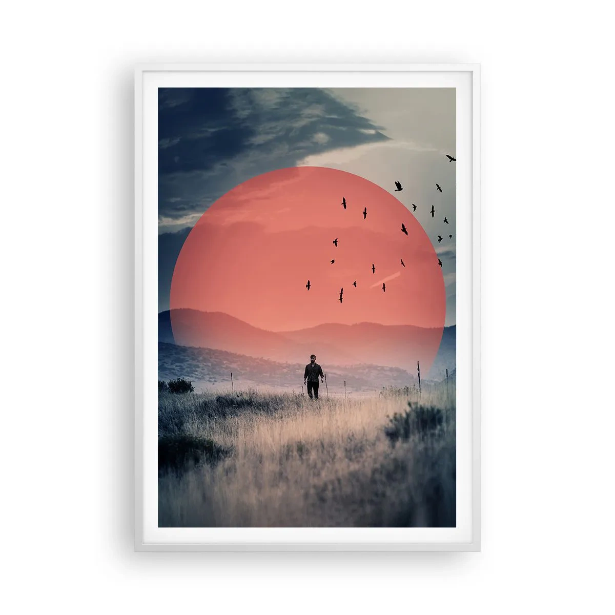 Póster en marco blanco - En su elemento - 70x100 cm