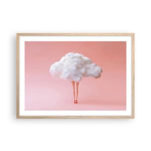 Póster en marco roble claro - Dulce promesa - 70x50 cm