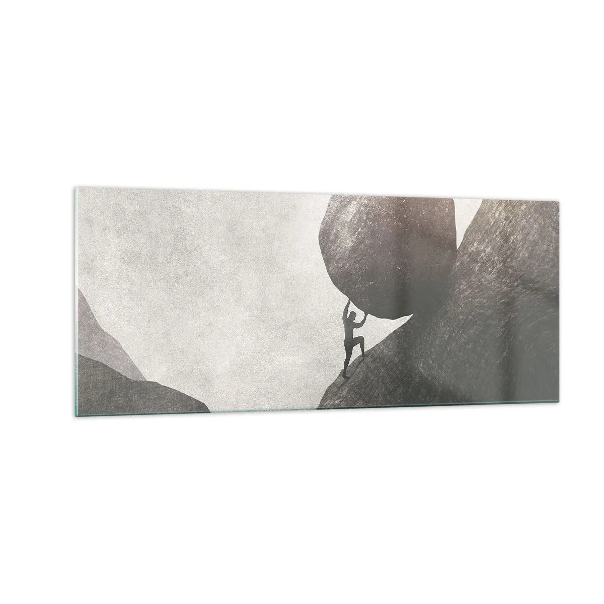 Cuadro sobre vidrio - Impresiones sobre Vidrio - Creo, contra toda esperanza - 100x40 cm