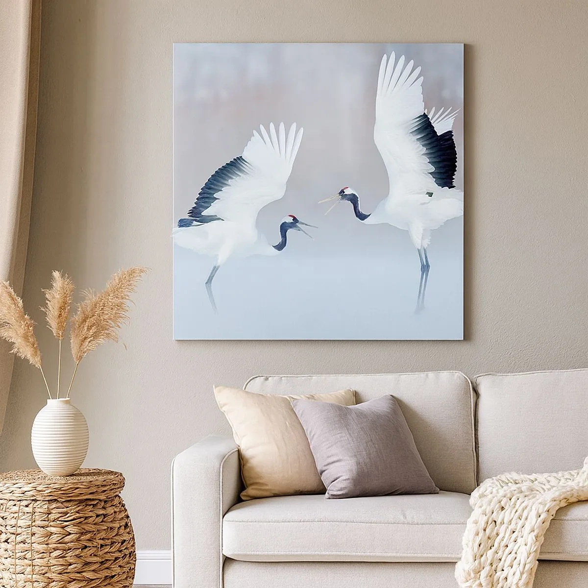 Cuadro sobre lienzo - Impresión de Imagen - Danza en la niebla - 30x30 cm