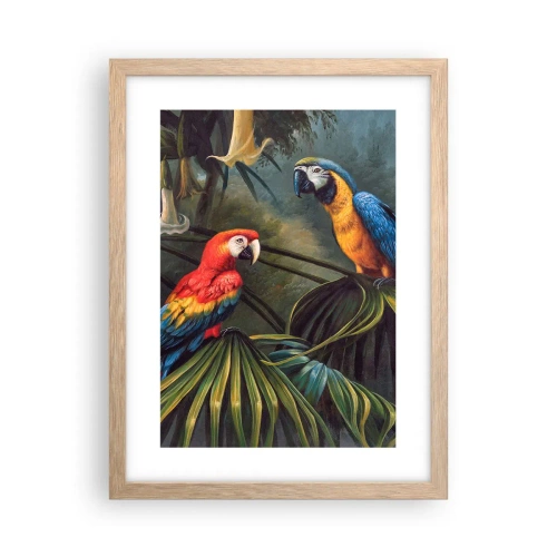 Póster en marco roble claro - Romanticismo en los trópicos - 30x40 cm