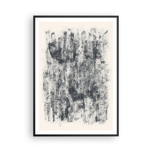 Póster en marco negro - Composición brumosa - 70x100 cm