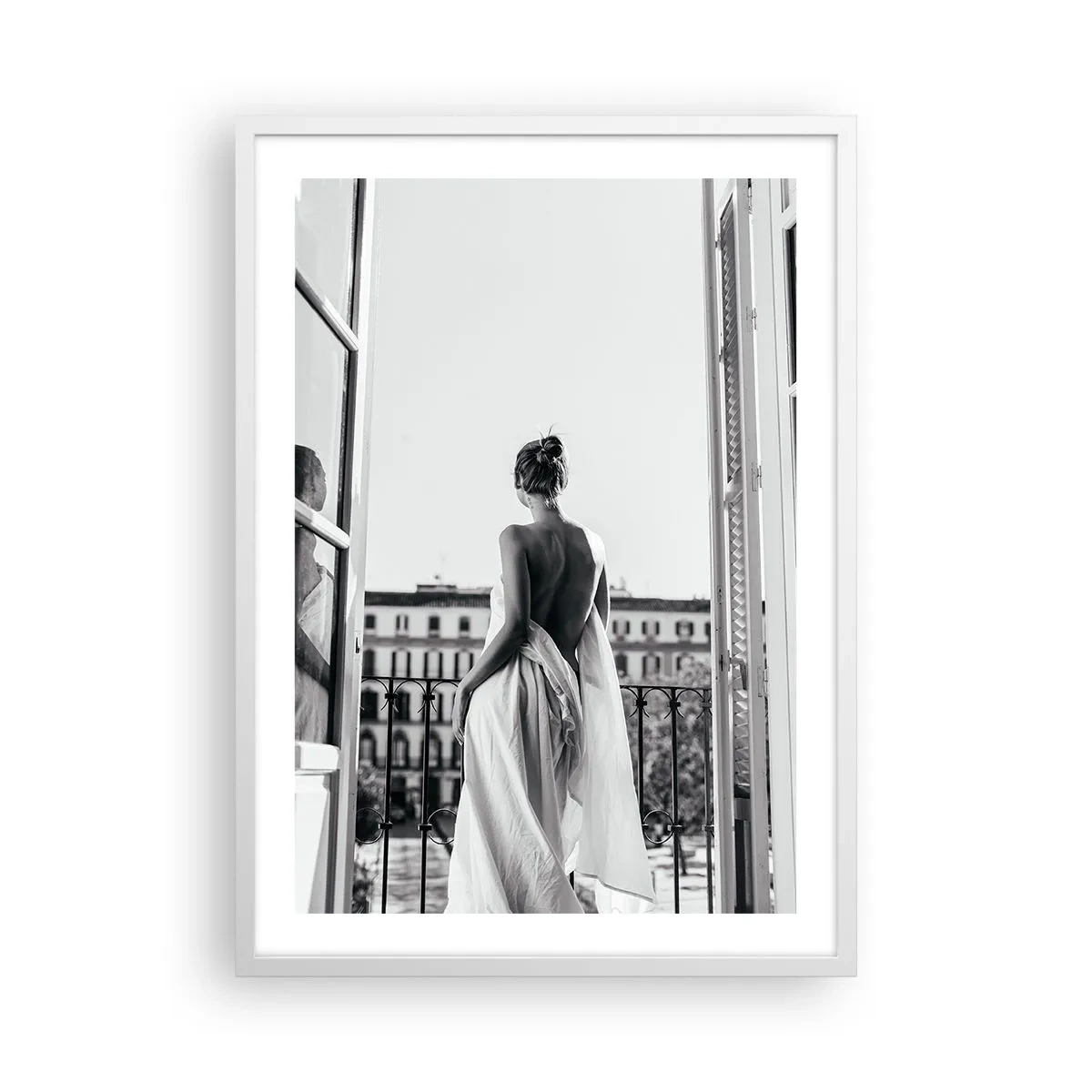 Póster en marco blanco - Despertar de los sentidos - 50x70 cm