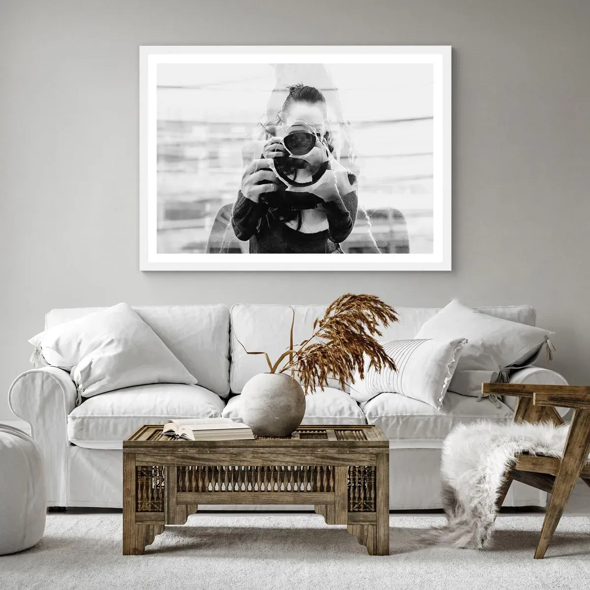 Póster en marco blanco - Creador y creación - 70x50 cm