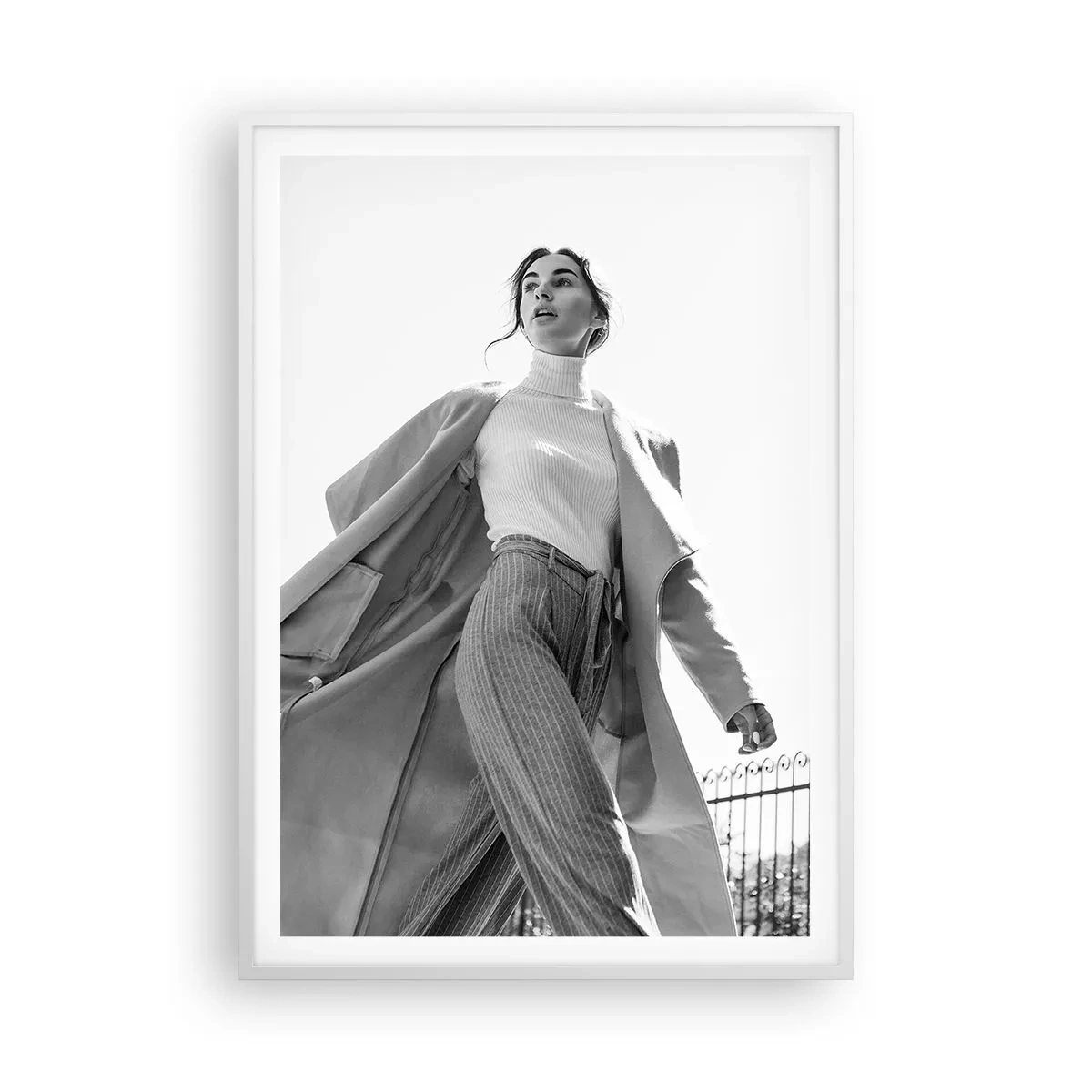 Póster en marco blanco - ¿Vienes conmigo? - 70x100 cm