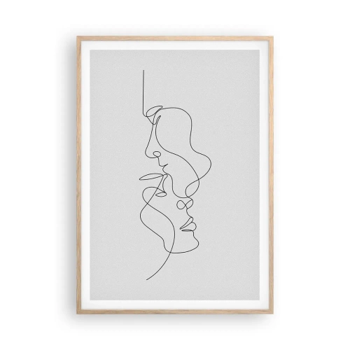 Póster en marco roble claro - El calor de los deseos lúgubres - 70x100 cm