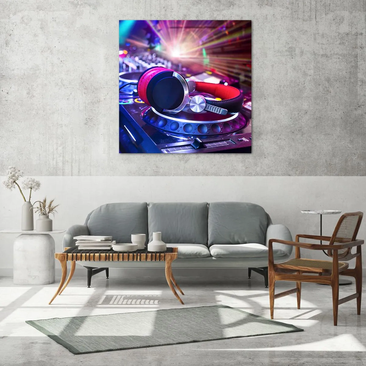 Cuadro sobre vidrio - Impresiones sobre Vidrio - Empieza la fiesta - 30x30 cm