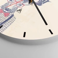 Esfera sin numeración, con rayas