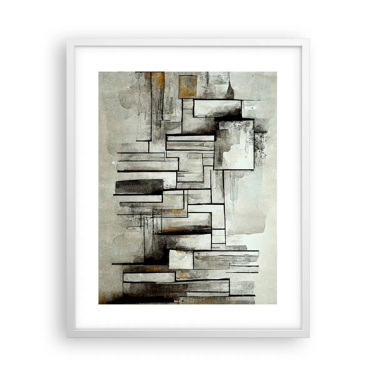 Póster en marco blanco - El poder de la sencillez - 40x50 cm