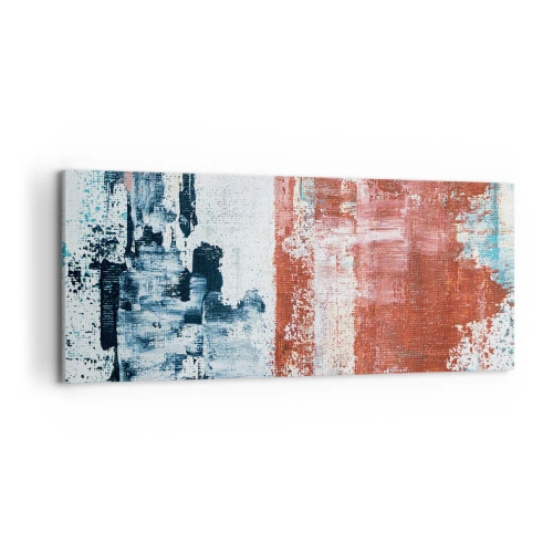 Cuadro sobre lienzo - Impresión de Imagen - Mitad abstracción, mitad abstracción - 100x40 cm