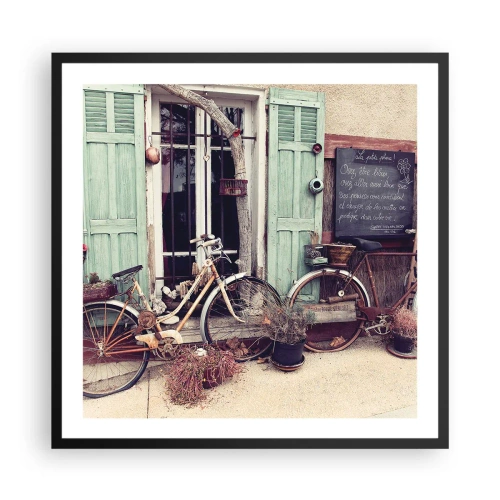 Póster en marco negro - La vida rural - 60x60 cm