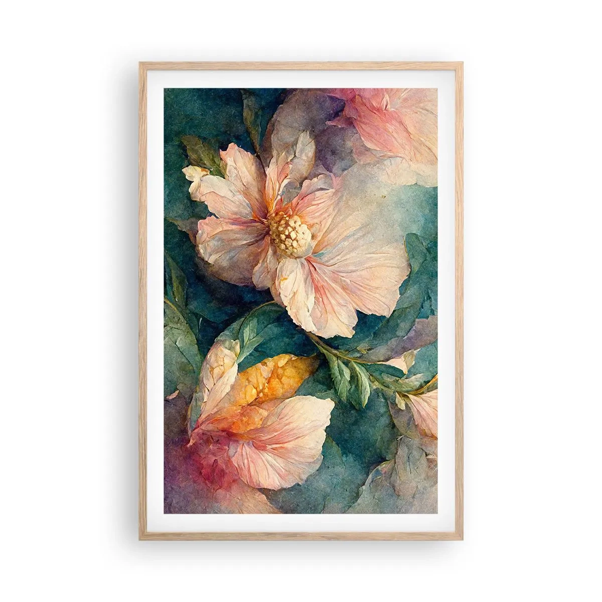 Póster en marco roble claro - La sutileza misma - 61x91 cm