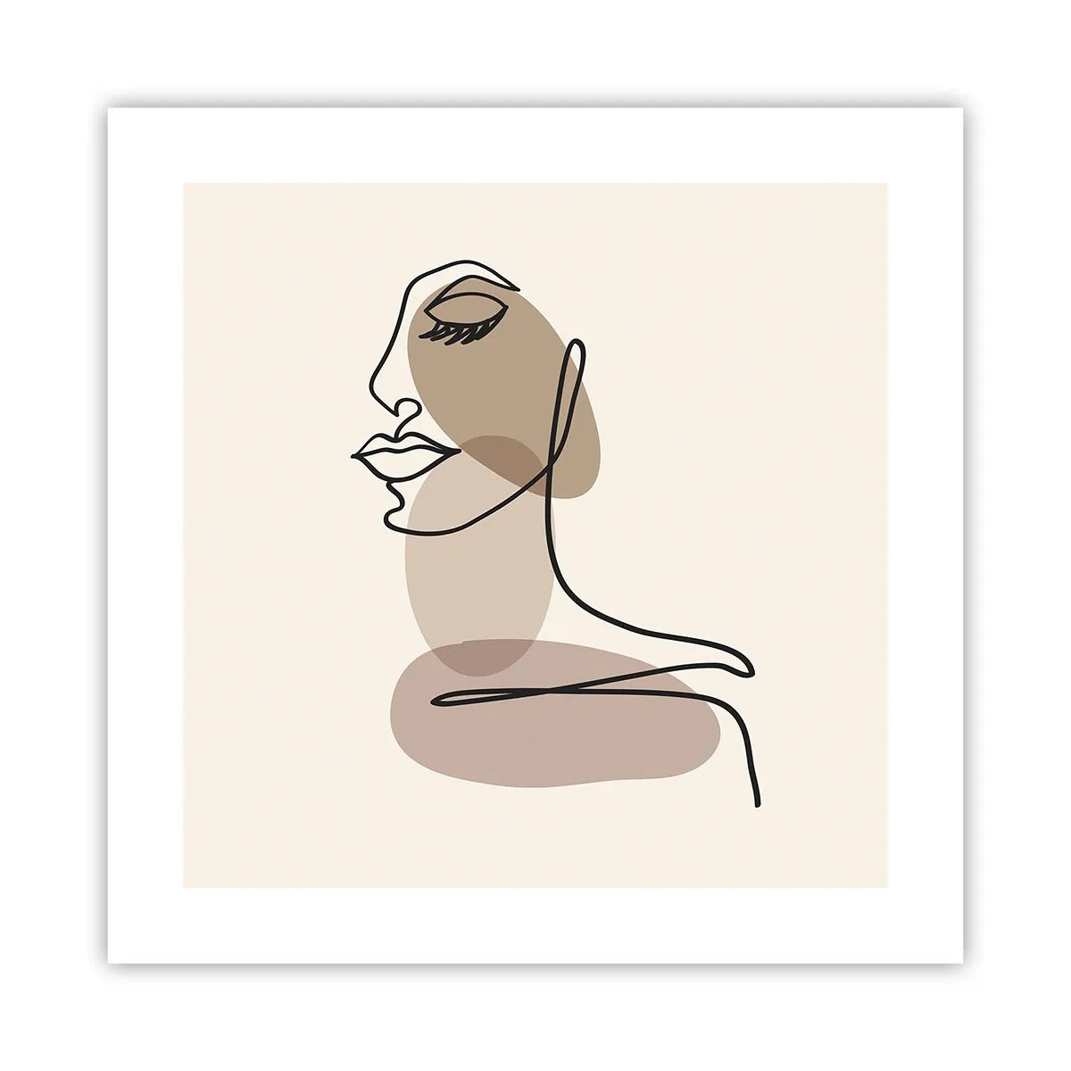 Póster - Escucharse a sí misma - 40x40 cm
