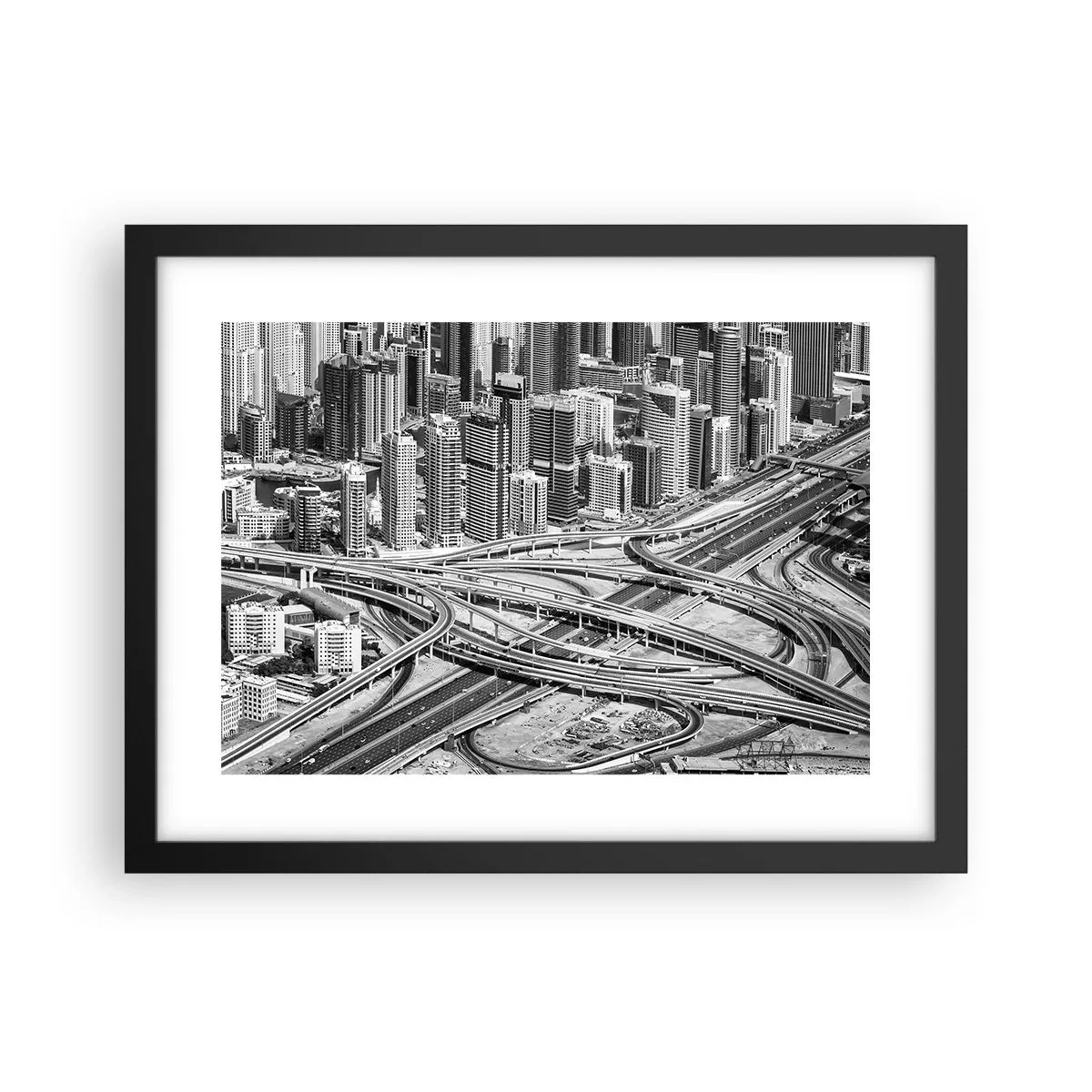 Póster en marco negro - Dubái: la ciudad imposible - 40x30 cm